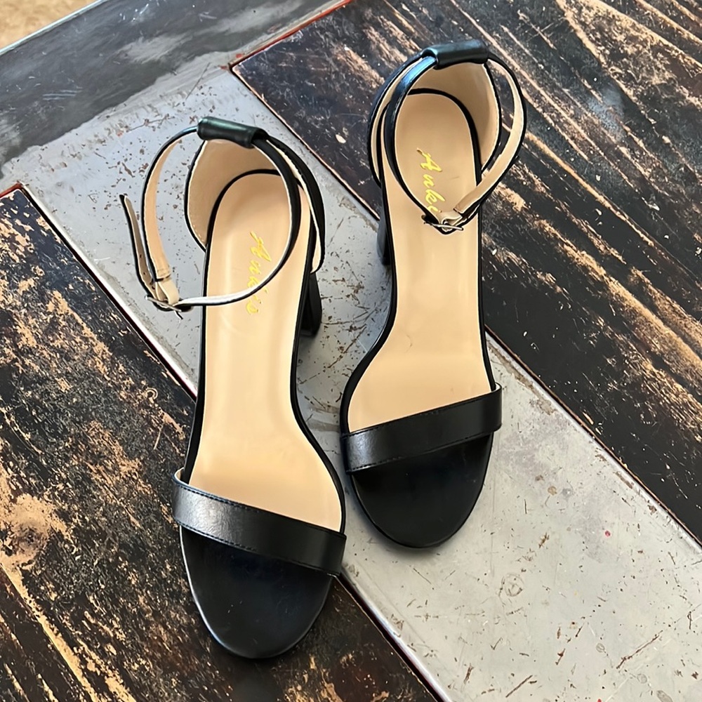 Black Strappy Heels